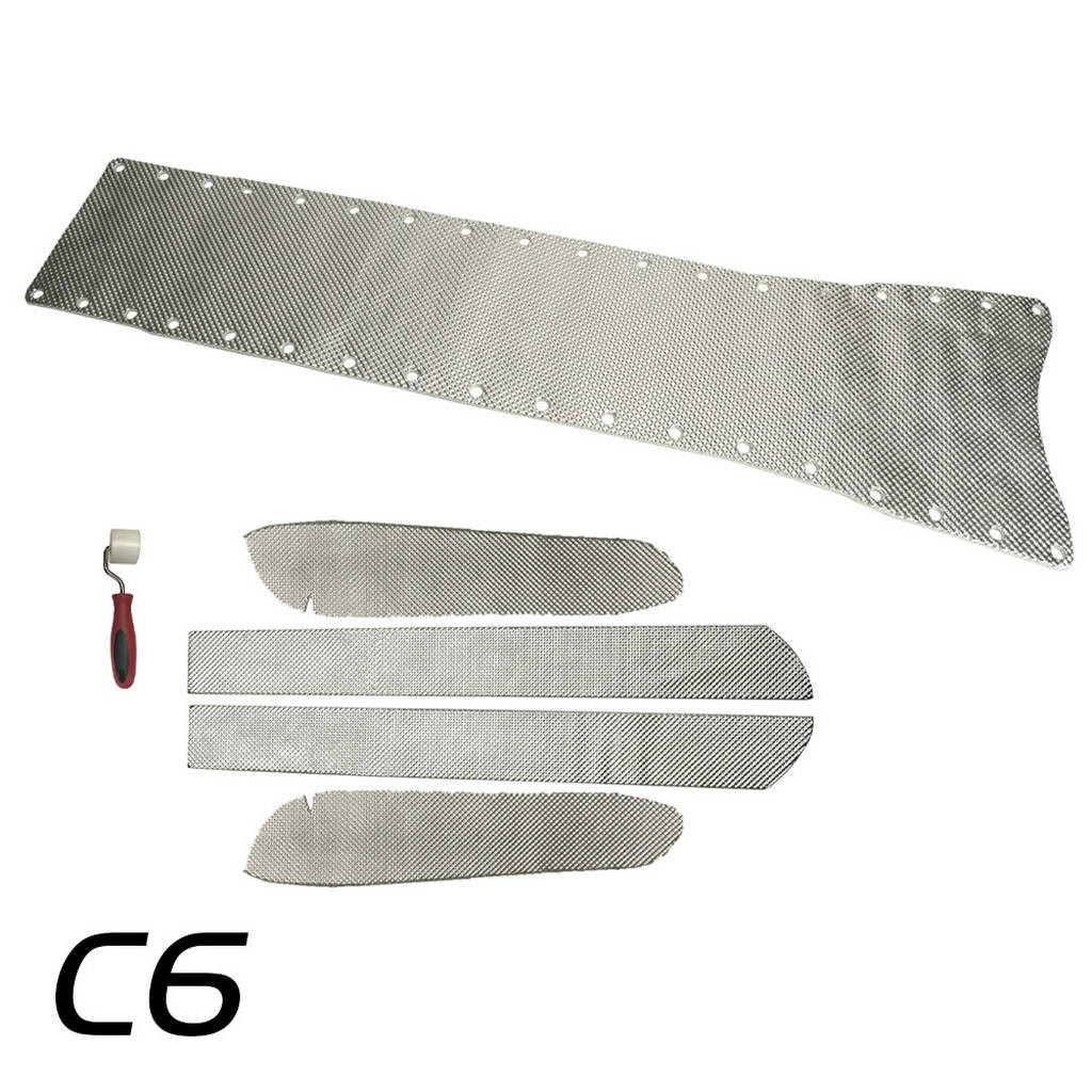 DEI 050532 Transmission Tunnel Shield CORVETTE C6 Transmission Tunnel Plate & Side Thermal Shield Complete Kit Photo-0