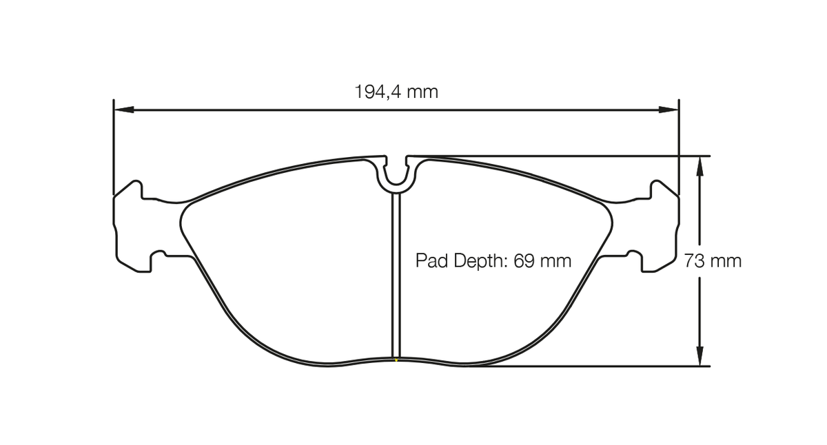 PAGID 2830-RSL29 Front Brake Pads for AUDI RS4 quattro Avant (B5) / VW Golf IV 3.2 R32 / MERCEDES-Benz SLK Roadster 32 AMG (R170) Photo-0