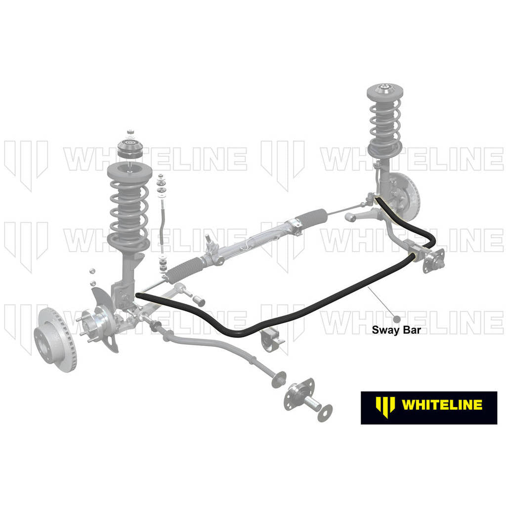 WHITELINE BMF9 Front Sway bar - 27mm non adjustable Photo-1