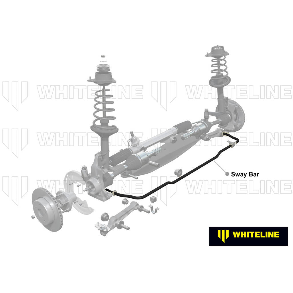 WHITELINE BMF92 Front Sway Bar - 24mm Non Adjustable Photo-1