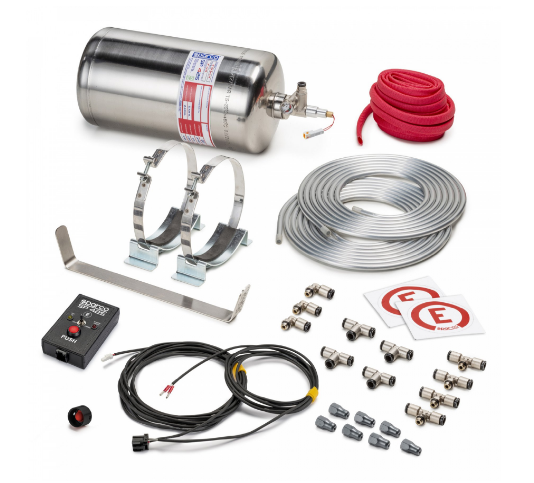 SPARCO 014772EXL Electric extinguishing system, FIA 2000, 4.25 l, AFFF, INOX Photo-0