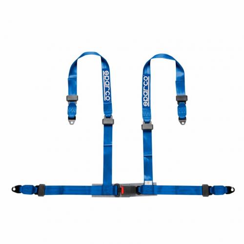 SPARCO 04604BV1AZ Harness belts CLUB H-4, 4 points, 2", ECE, bolts, blue Photo-0