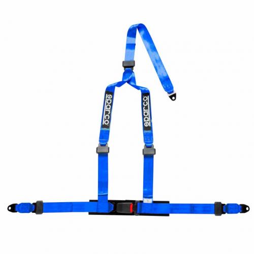 SPARCO 04608BV1AZ Harness belts CLUB H-3, 3 points, 2", ECE, bolts, blue Photo-0