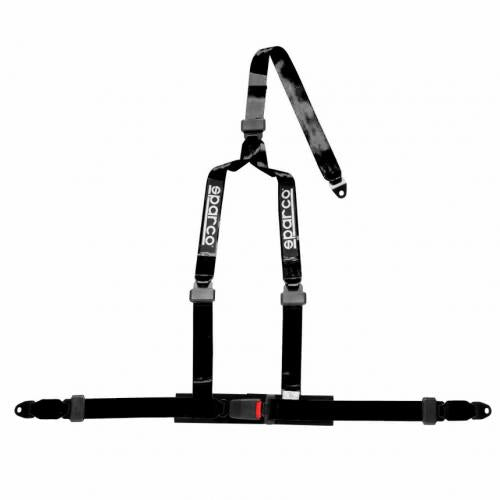SPARCO 04608BV1NR Harness belts CLUB H-3, 3 points, 2", ECE, bolts, black Photo-0