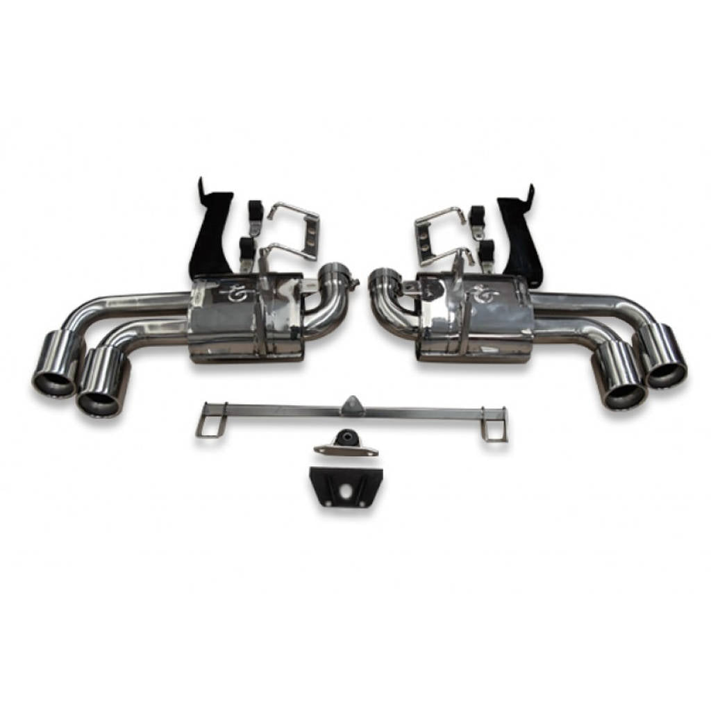 TUBI STYLE TSFE430C05.903.A F430 DOUBLE MUFFLERS EXHAUST NO VALVE Photo-5