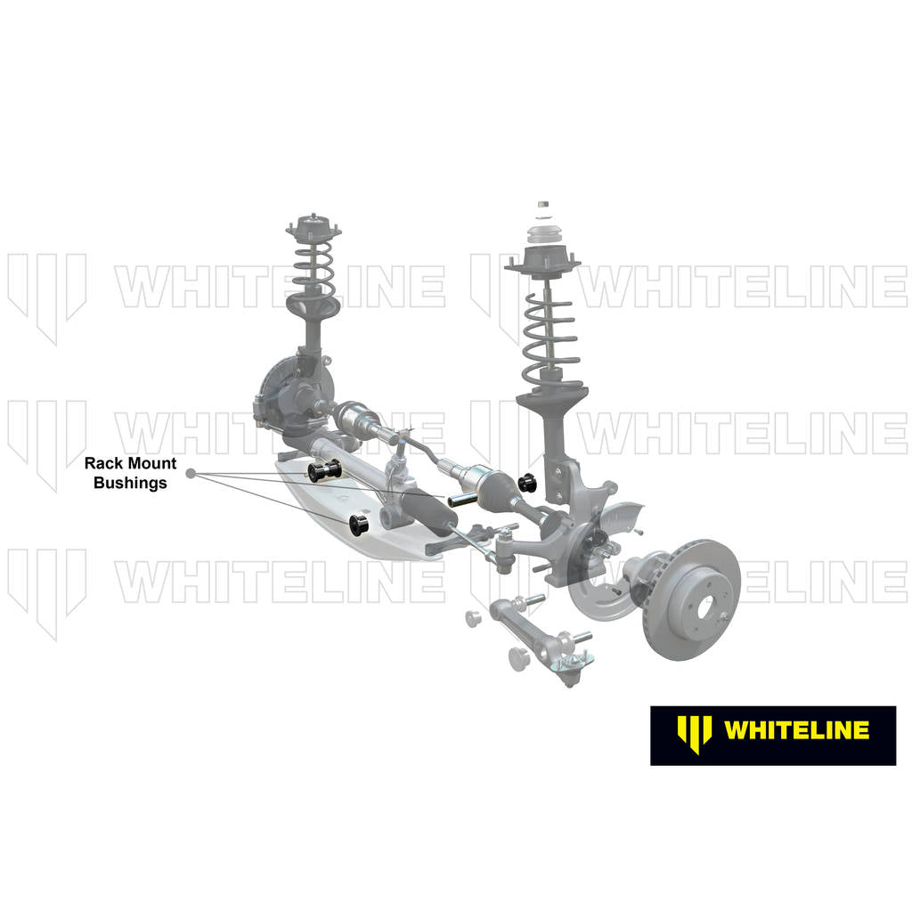 WHITELINE W12593 Front Steering Rack/Pinion - Mount Bushing Kit for Holden Barina/Combo Photo-1