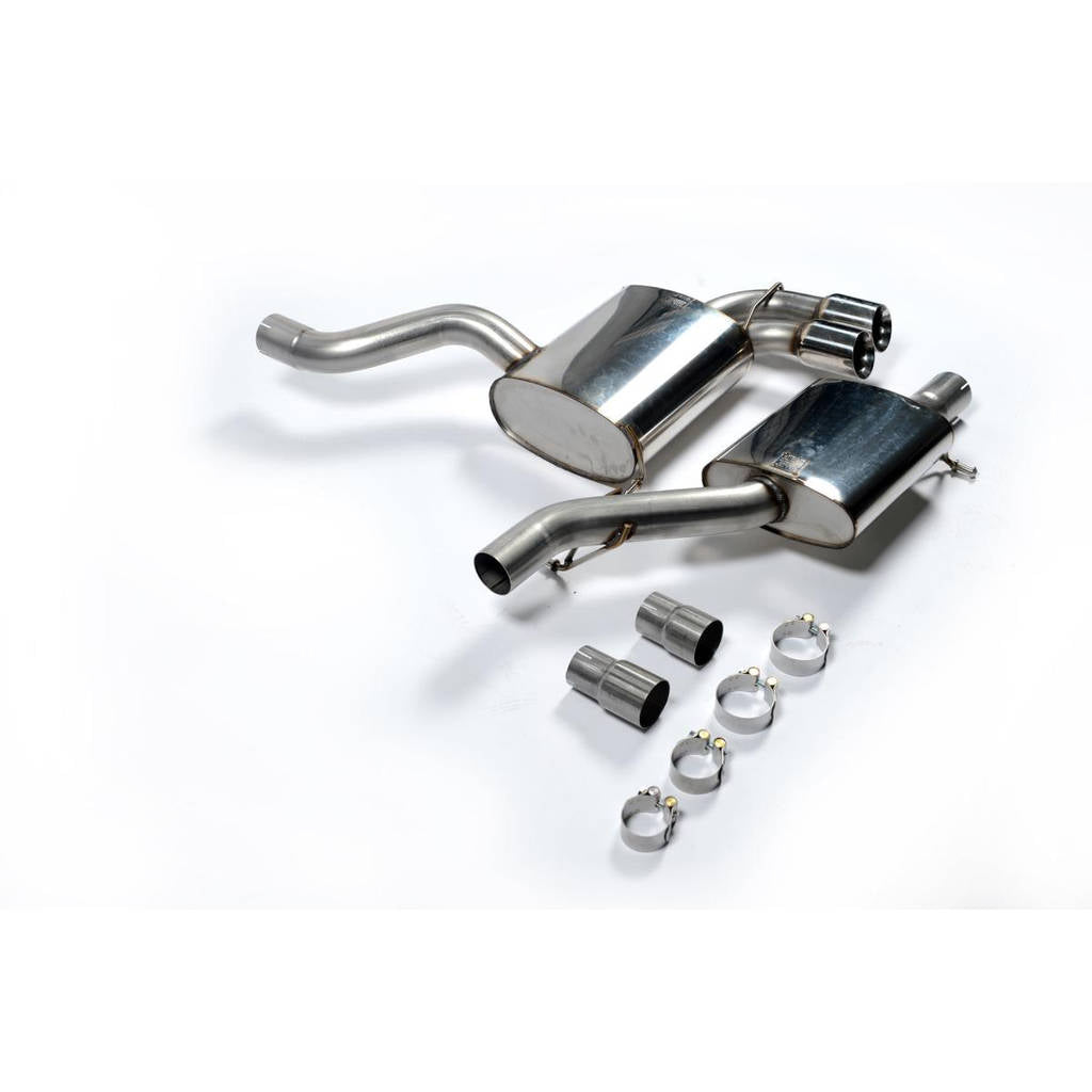 MILLTEK SSXAU126 Cat-back Twin 80mm GT80 ECA AUDI S3 2.0 T quattro 3-Door 8P Photo-0