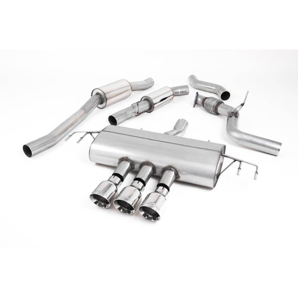 MILLTEK SSXHO240 Cat-back Triple 100mm GT100 ECA HONDA Civic Type R FK8 2.0 i-VTEC Photo-0