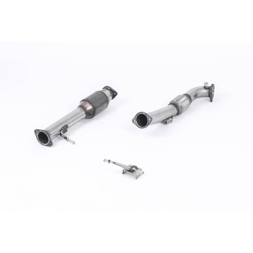 MILLTEK SSXFD164 Large Bore Downpipe and Hi-Flow Sports Cat FORD Focus Mk2 ST 225 Photo-0