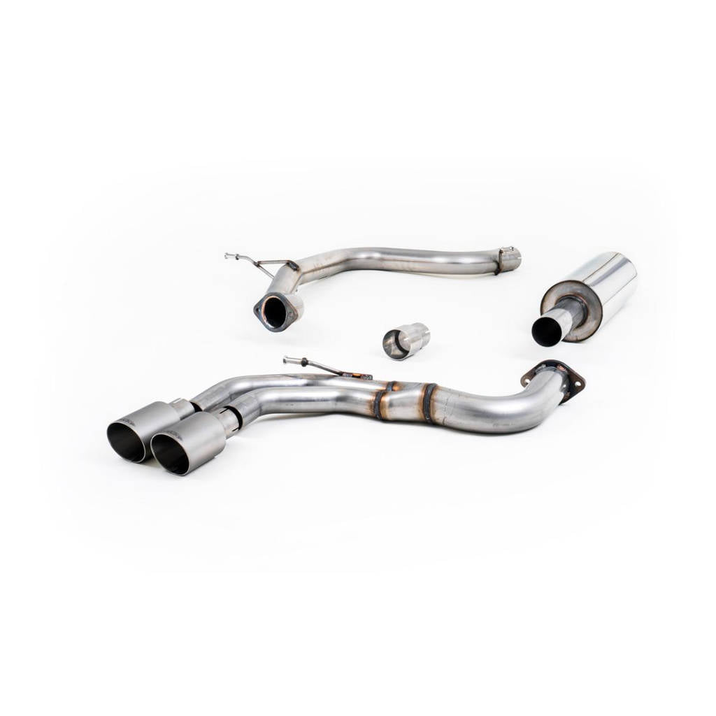 MILLTEK SSXAU568 Cat-back Twin 80mm GT80 ECA AUDI A3 2.0 TDI 150 MQB 2WD Photo-0