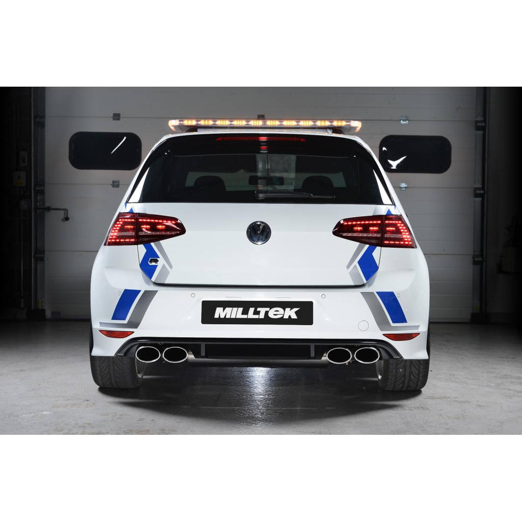 MILLTEK SSXVW255 Turbo-back including Hi-Flow Sports Cat VW Golf MK7 R 2.0 TSI 300PS Photo-1