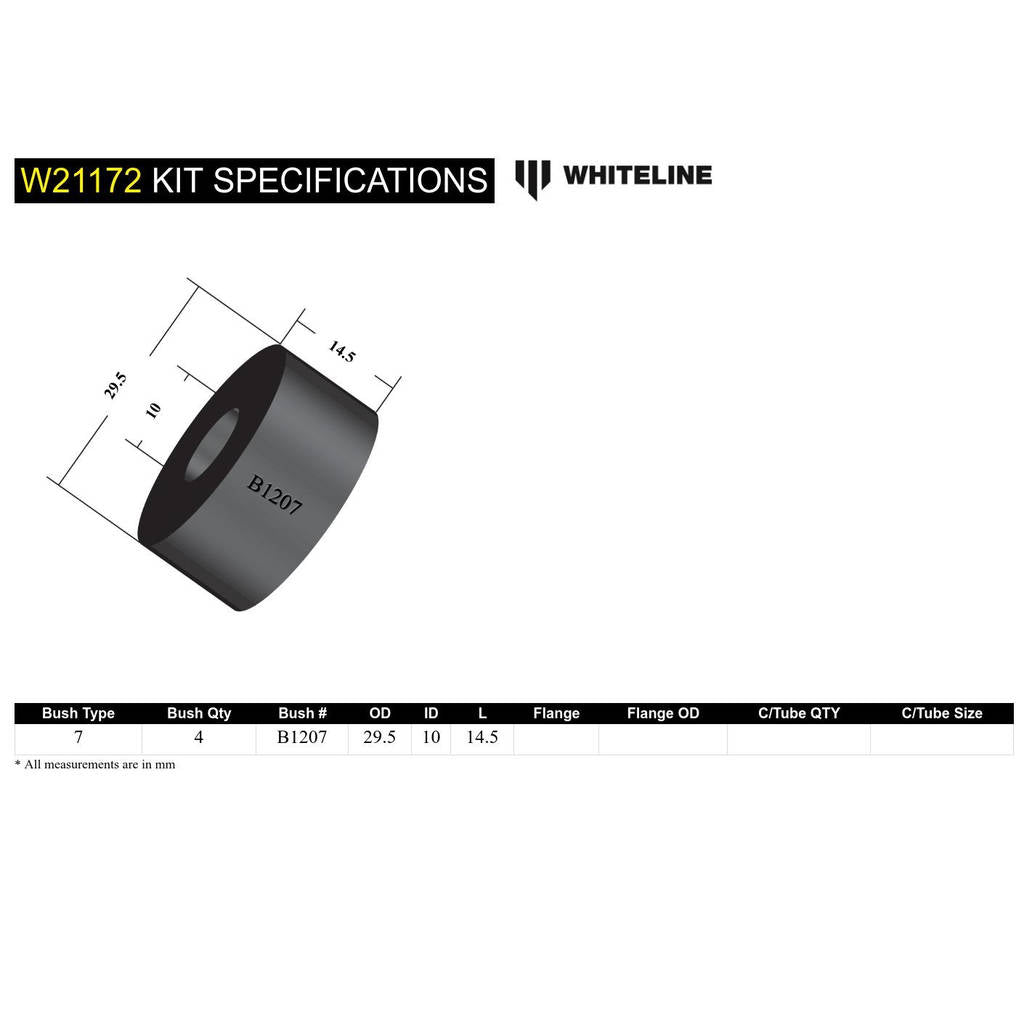 WHITELINE W21172 Upper Shock Absorber Bushing Photo-3