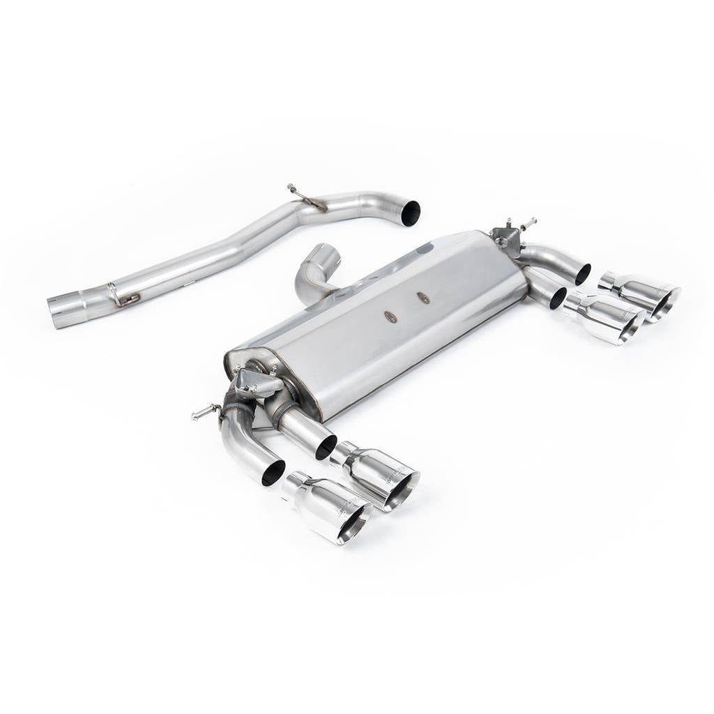 MILLTEK SSXVW403 Cat-back Quad 100mm GT100 VW Golf MK7 R 2.0 TSI 300PS Photo-0