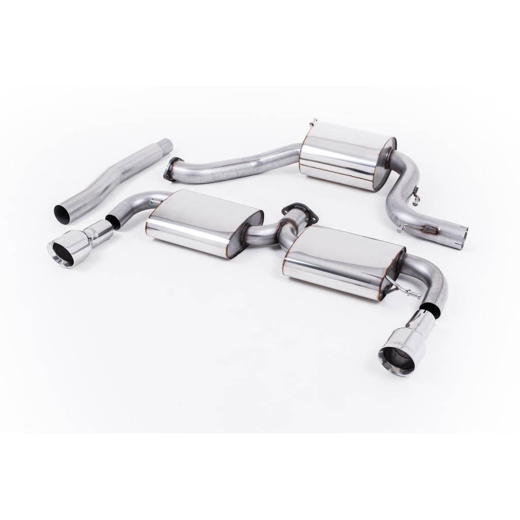 MILLTEK SSXVW159 Cat-back Dual 100mm GT100 ECA VW Scirocco R Photo-0