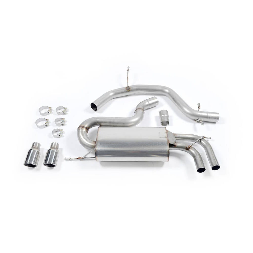 MILLTEK SSXVW147 Cat-back Twin 80mm Jet ECA VW Golf Mk5 GTi 2.0T FSI Photo-0