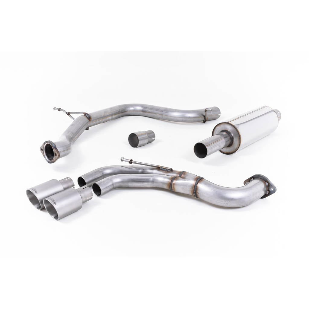 MILLTEK SSXSE183 Cat-back Twin 80mm GT80 ECA SEAT Leon FR 2.0 TDI 184PS SC and 5-door (manual and DSG-auto) Photo-0
