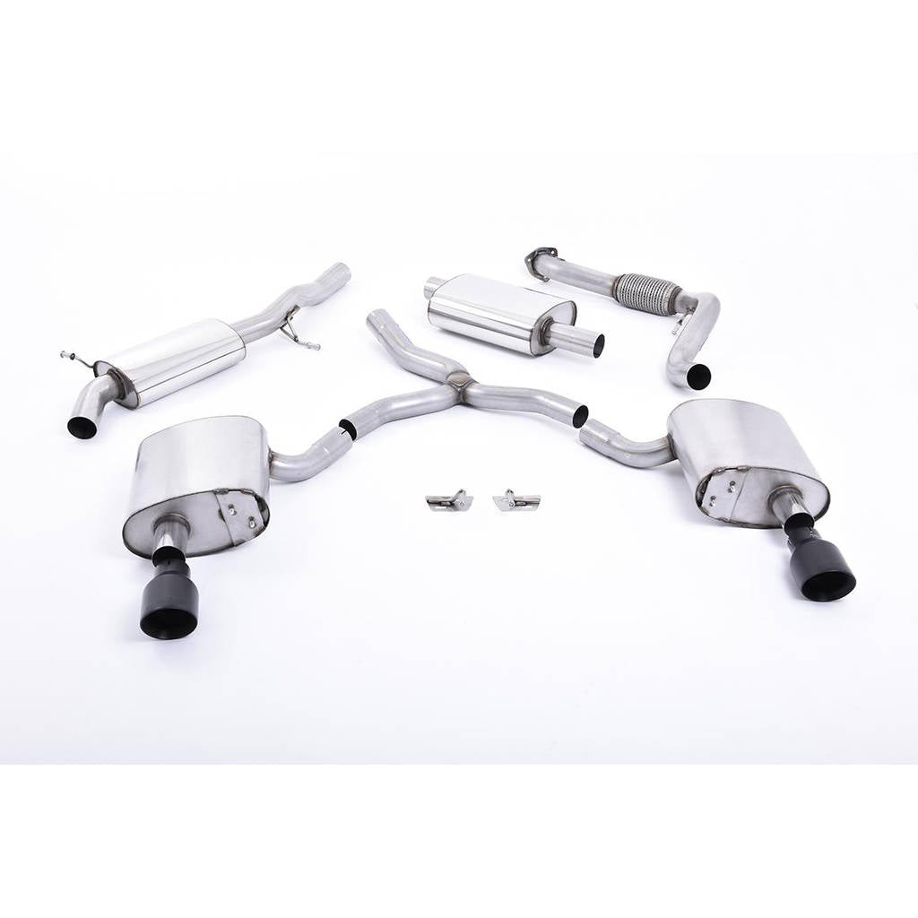 MILLTEK SSXAU607 Cat-back Dual GT100 ECA AUDI A4 2.0 TFSI B9 Quattro Saloon&Avant Photo-0