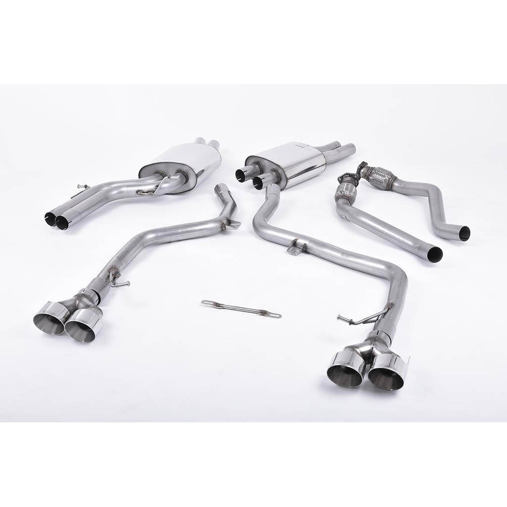 MILLTEK SSXAU376 Cat-back GT100 GT100 AUDI S4 3.0 Supercharged V6 B8.5 Photo-0