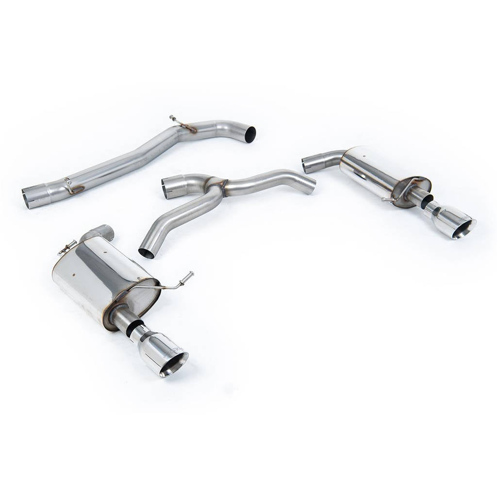 MILLTEK SSXVW438 Cat-back Dual GT100 VW Golf Mk7 2.0TFSI Photo-0