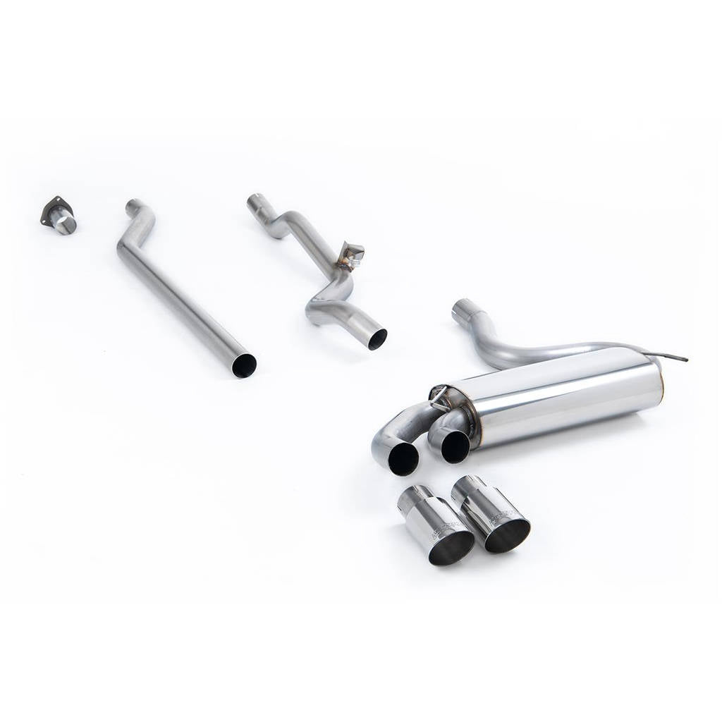 MILLTEK MCXAU108 Downpipe-back Twin 90mm GT90 AUDI Coupe UR quattro 20v Turbo Photo-0