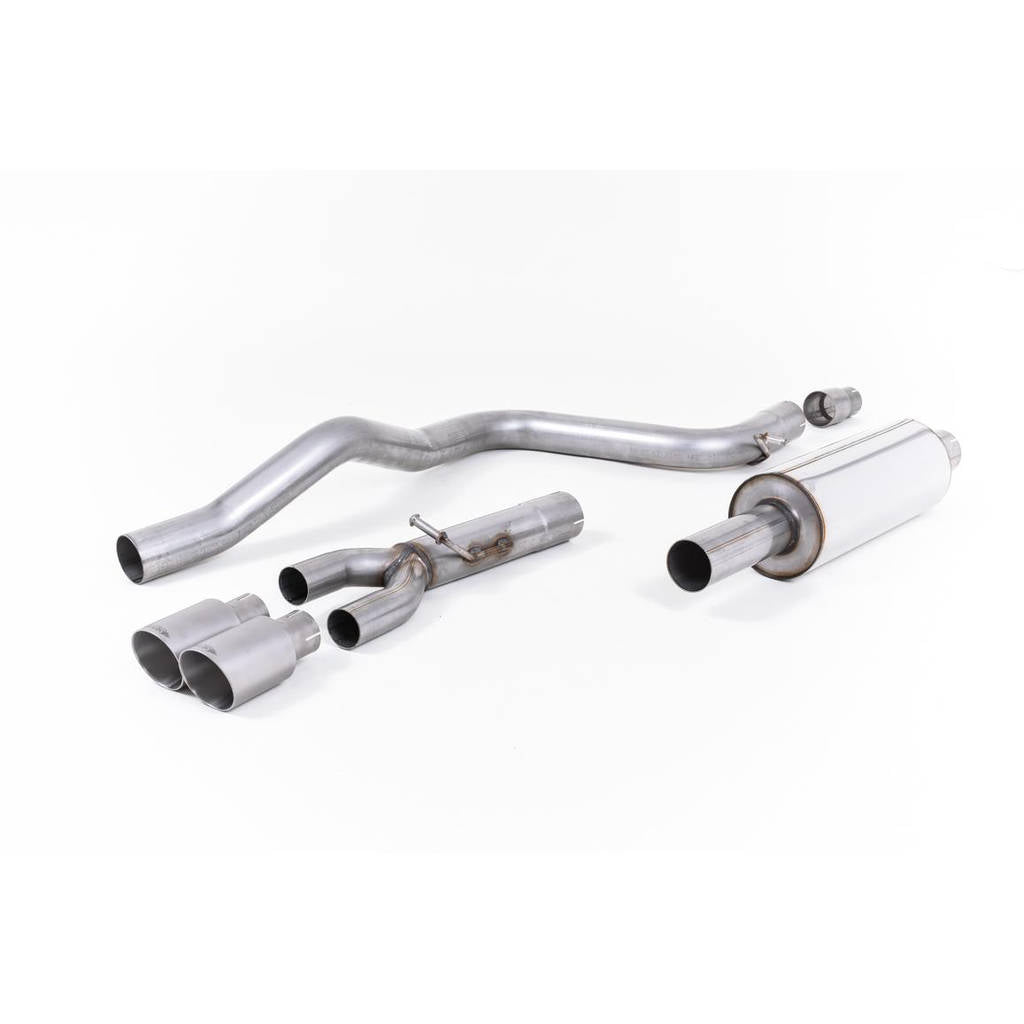 MILLTEK SSXSE181 Cat-back Twin 80mm GT80 ECA SEAT Leon FR 2.0 TDI 150 SC and 5-door (manual and DSG-auto) Photo-0