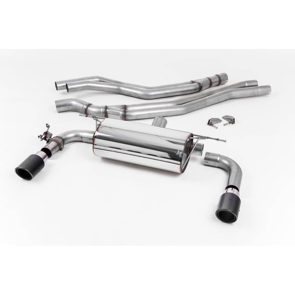 MILLTEK SSXBM1055 Cat-back 90mm Carbon Jet BMW 2 Series M240i Coupe (F22 LCI) Photo-0