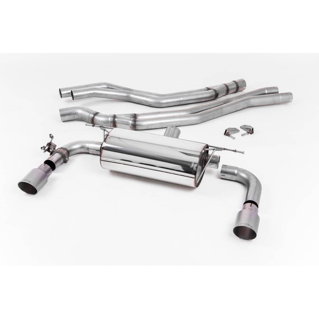MILLTEK SSXBM1058 Cat-back Twin 90mm GT90 BMW 2 Series M240i Coupe (F22 LCI) Photo-0