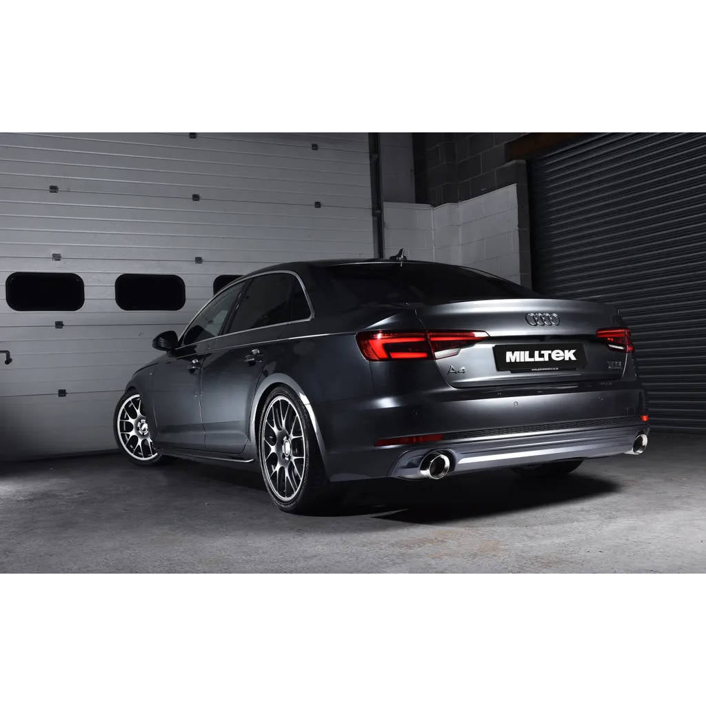 MILLTEK SSXAU608 Cat-back Dual GT100 ECA AUDI A4 2.0 TFSI B9 Quattro Saloon&Avant Photo-3