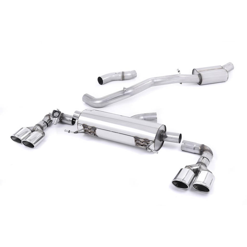 MILLTEK SSXAU487 Cat-back Polished Oval ECA AUDI S1 2.0 TFSI quattro Photo-0