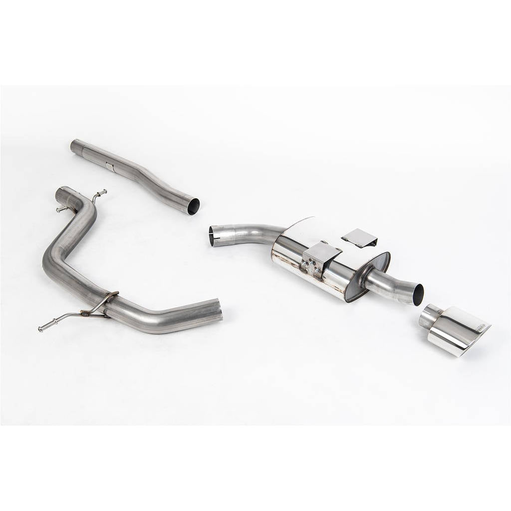 MILLTEK SSXSE128 Cat-back Single 152x102mm Oval SEAT Leon FR 2.0 TDi 170PS DPF Photo-0