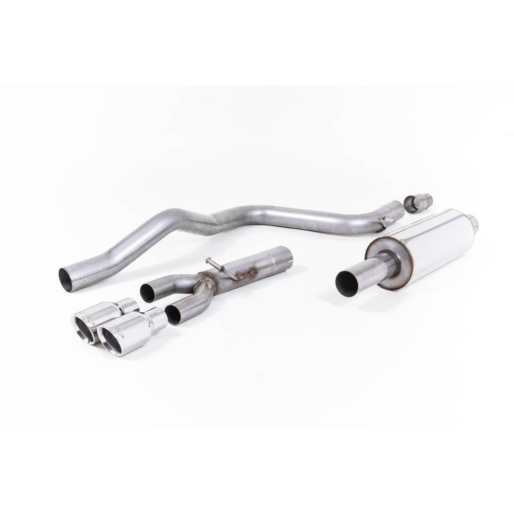 MILLTEK SSXSE156 Cat-back Twin 80mm GT80 ECA SEAT Leon FR 2.0 TDI 150 SC and 5-door (manual and DSG-auto) Photo-0