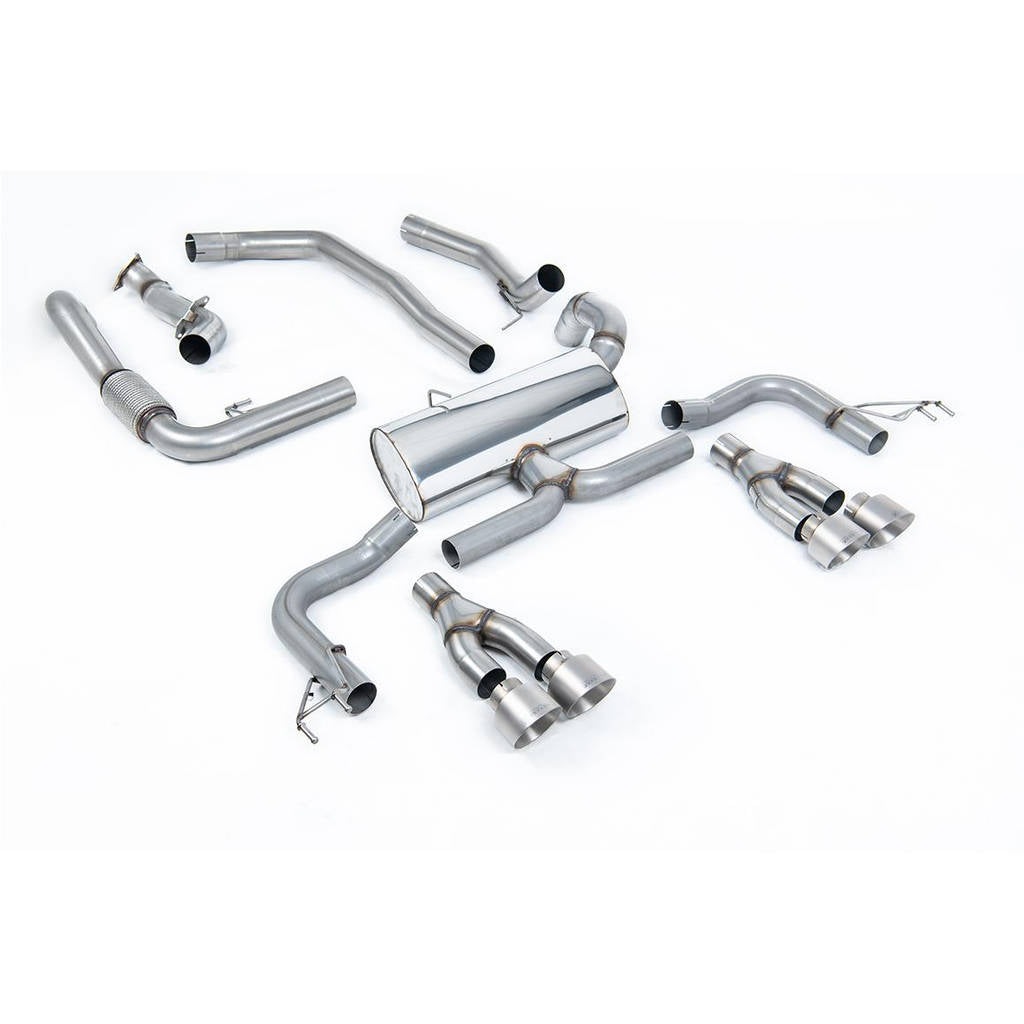 MILLTEK SSXHO226 Cat-back Quad 100mm GT100 HONDA Civic Type R FK2 Turbocharged 2.0 litre i-VTEC (LHD models only) Photo-0
