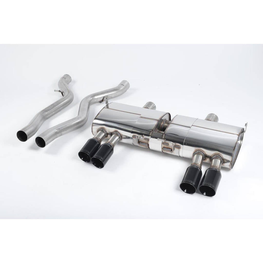 MILLTEK SSXBM941 Cat-back Quad 80mm Ceramic Black BMW 3 Series E90 M3 4.0 V8 Saloon/Sedan Photo-0