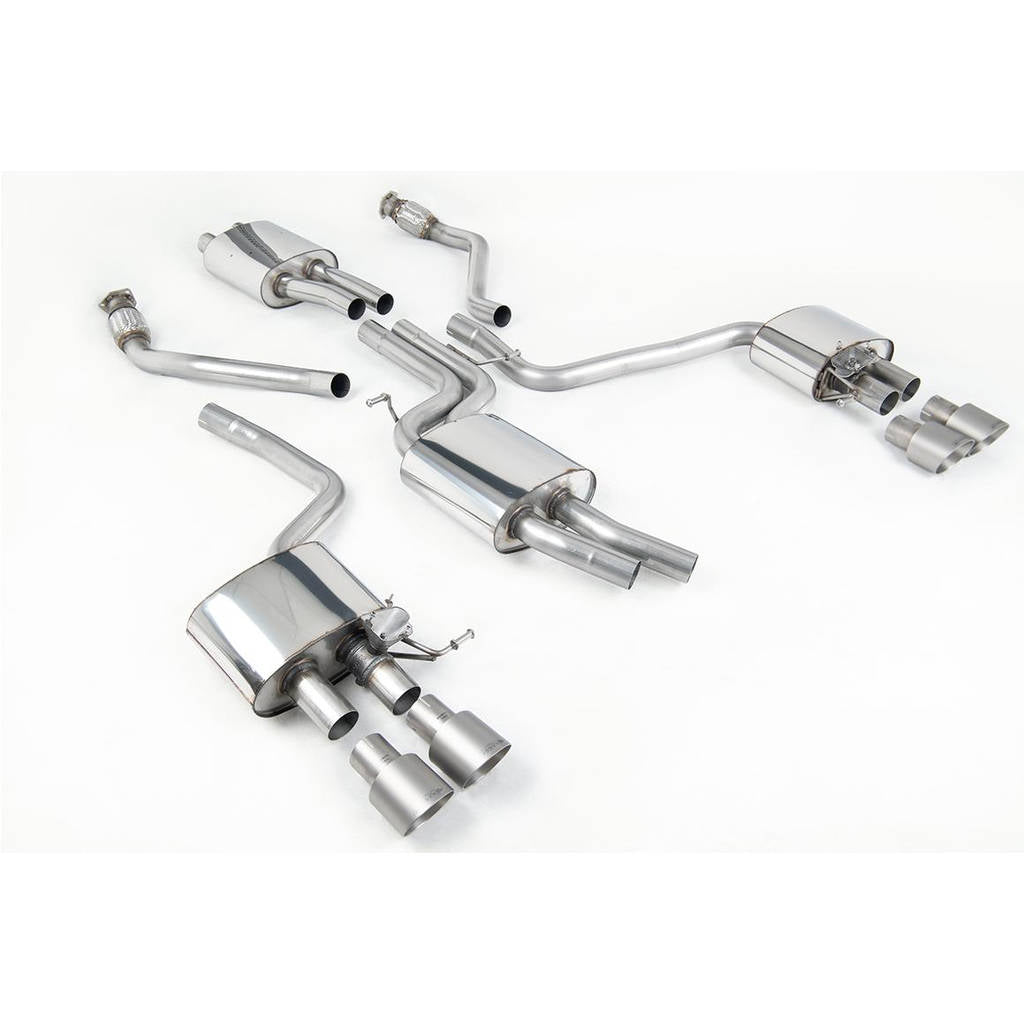 MILLTEK SSXAU507 Cat-back Quad 100mm GT100 AUDI SQ5 3.0 TFSI Supercharged Photo-0