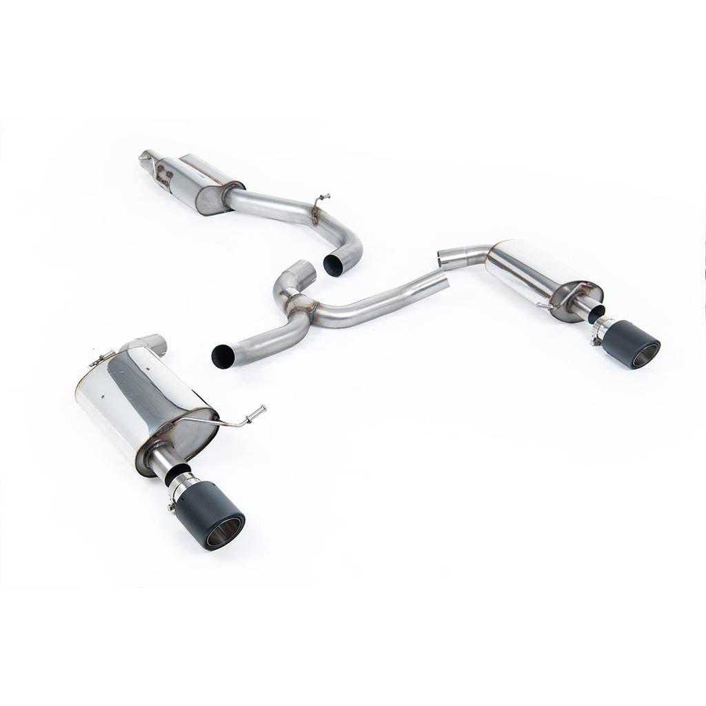 MILLTEK SSXVW447 Cat-back 102mm Carbon Jet VW Golf Mk7 2.0TFSI Photo-0