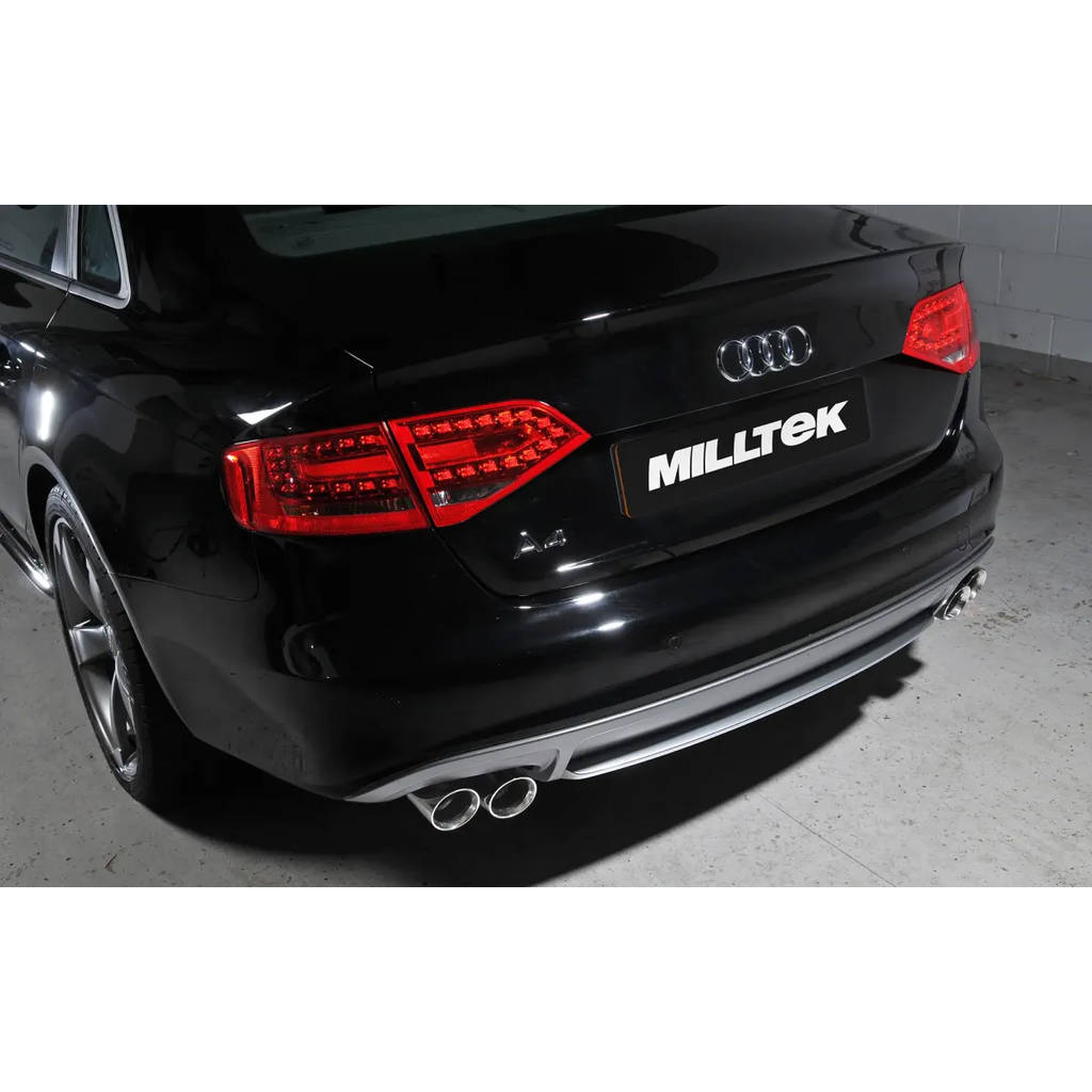 MILLTEK SSXAU299 Cat-back Twin 80mm GT80 AUDI A4 2.0 TDi B8 140PS/177PS 2WD Saloon and Avant (S line models only) Photo-2
