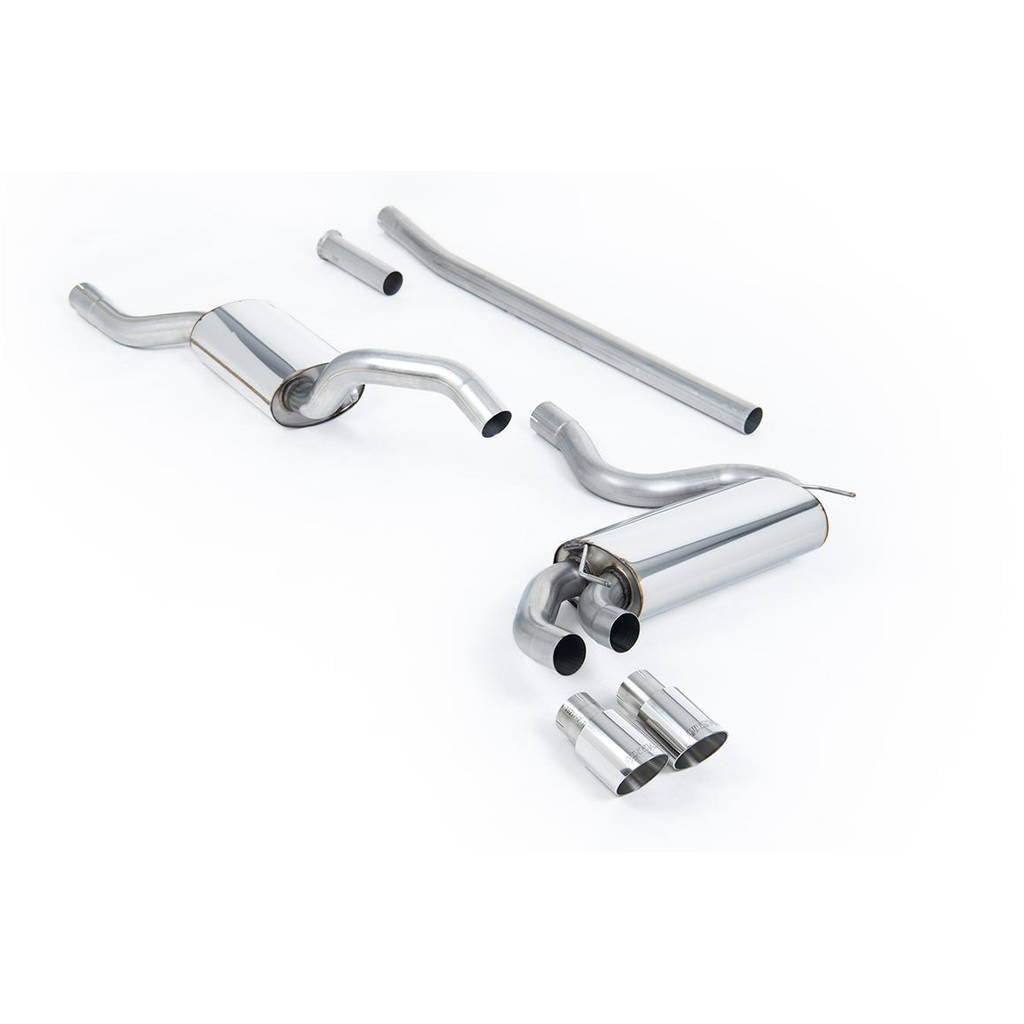 MILLTEK MCXAU101 Downpipe-back Twin 90mm GT90 AUDI Coupe UR quattro 10v Turbo Photo-0