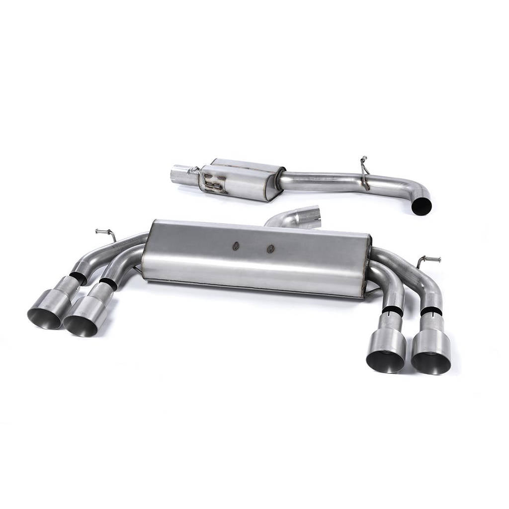 MILLTEK SSXAU538 Cat-back Quad 100mm GT100 AUDI S3 2.0 TFSI quattro Sportback 8V Photo-0