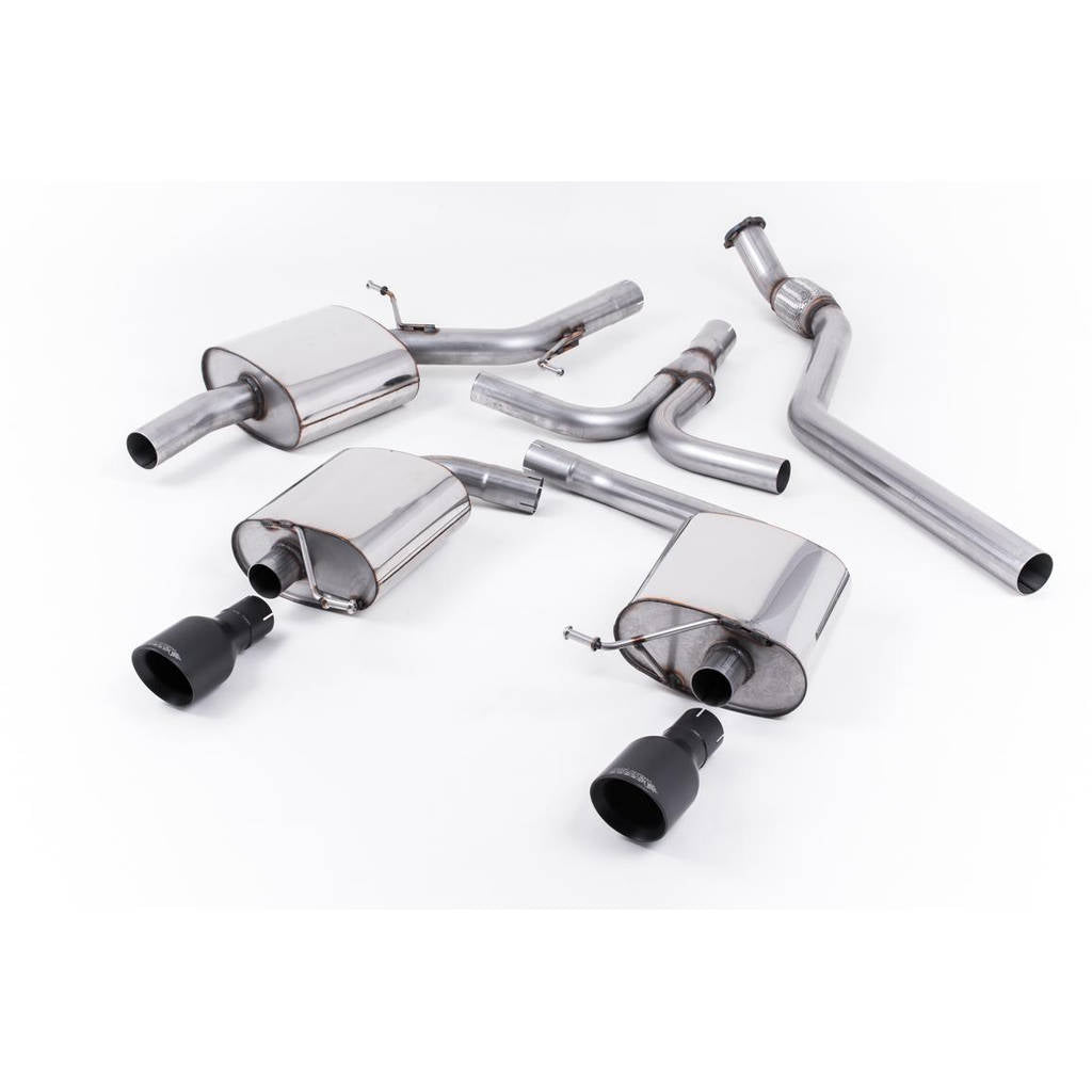 MILLTEK SSXAU439 Cat-back 100mm GT100B ECA AUDI A5 Cabriolet 2.0 TFSI 2WD and quattro (manual only) Photo-0