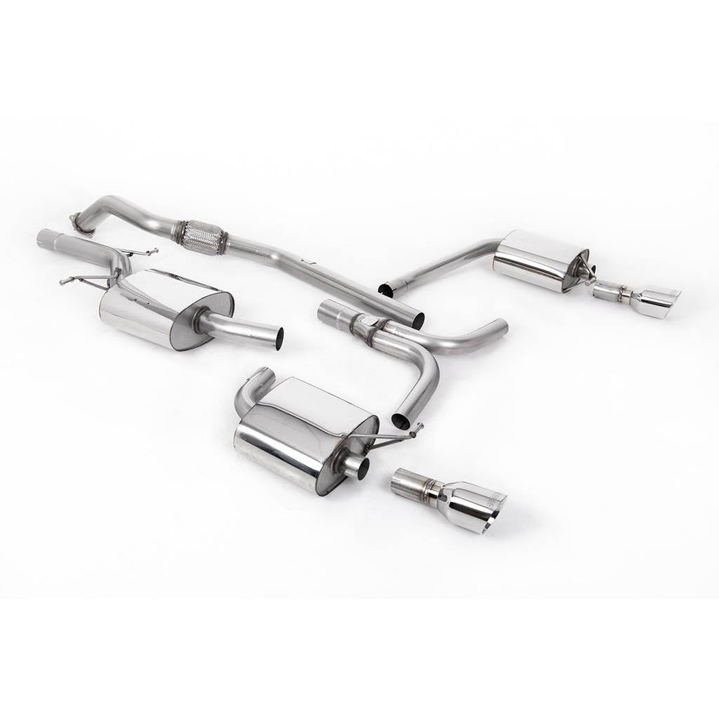MILLTEK SSXAU317 Cat-back Dual 100mm GT100 AUDI A5 Sportback 2.0 TFSI 2WD and quattro Multitronic/S tronic Photo-0