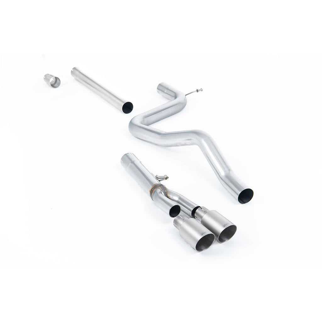 MILLTEK SSXSE180 Cat-back Twin 80mm GT80 SEAT Leon FR 2.0 TDI 150 SC and 5-door (manual and DSG-auto) Photo-0