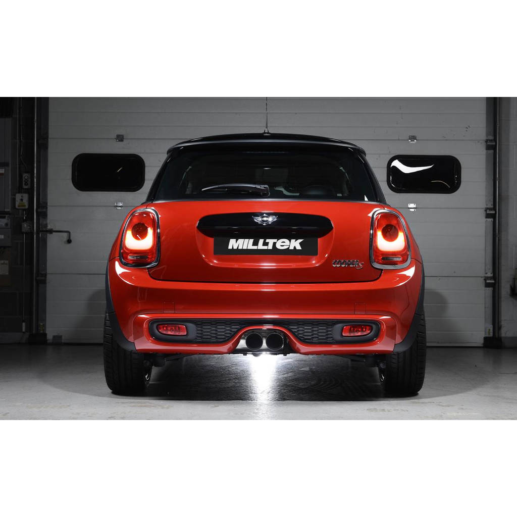 MILLTEK SSXM436 Cat-back Twin 90mm GT90 NEW MINI Mk3 (F56) MINI COOPER S 2.0 Turbo Photo-1