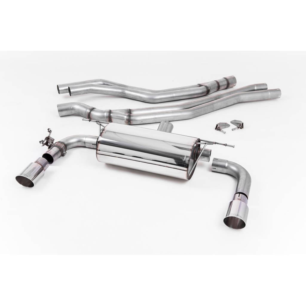 MILLTEK SSXBM1056 Cat-back Twin 90mm GT90 BMW 2 Series M240i Coupe (F22 LCI) Photo-0