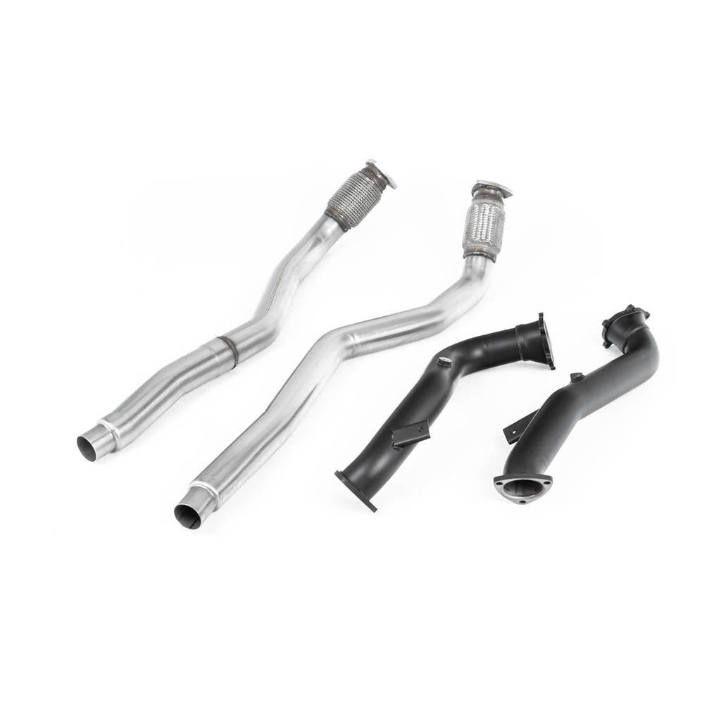 MILLTEK SSXAU634 Large-bore Downpipes and Cat Bypass Pipes AUDI RS6 C7 4.0 TFSI biturbo quattro Photo-0