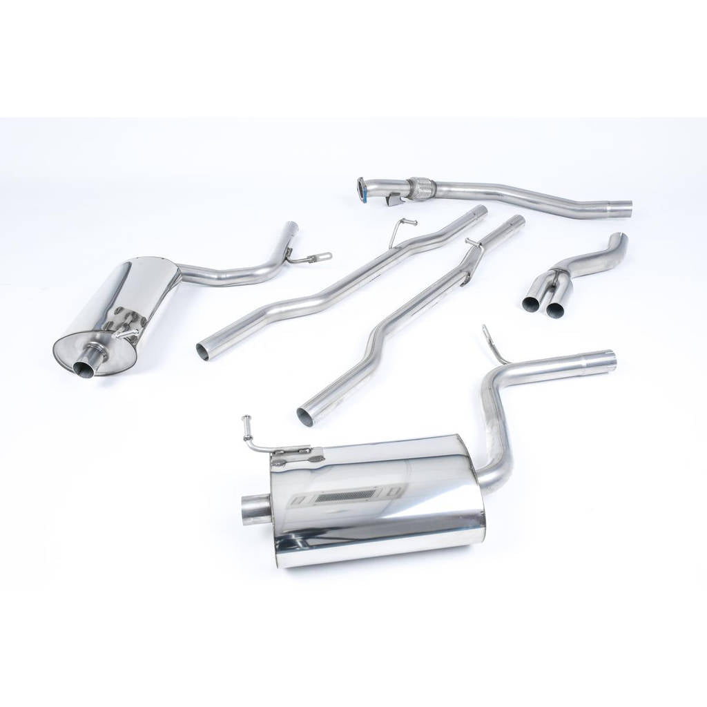 MILLTEK SSXAU306 Cat-back Dual 100mm Jet AUDI A4 1.8T B6 quattro Cabriolet Photo-0