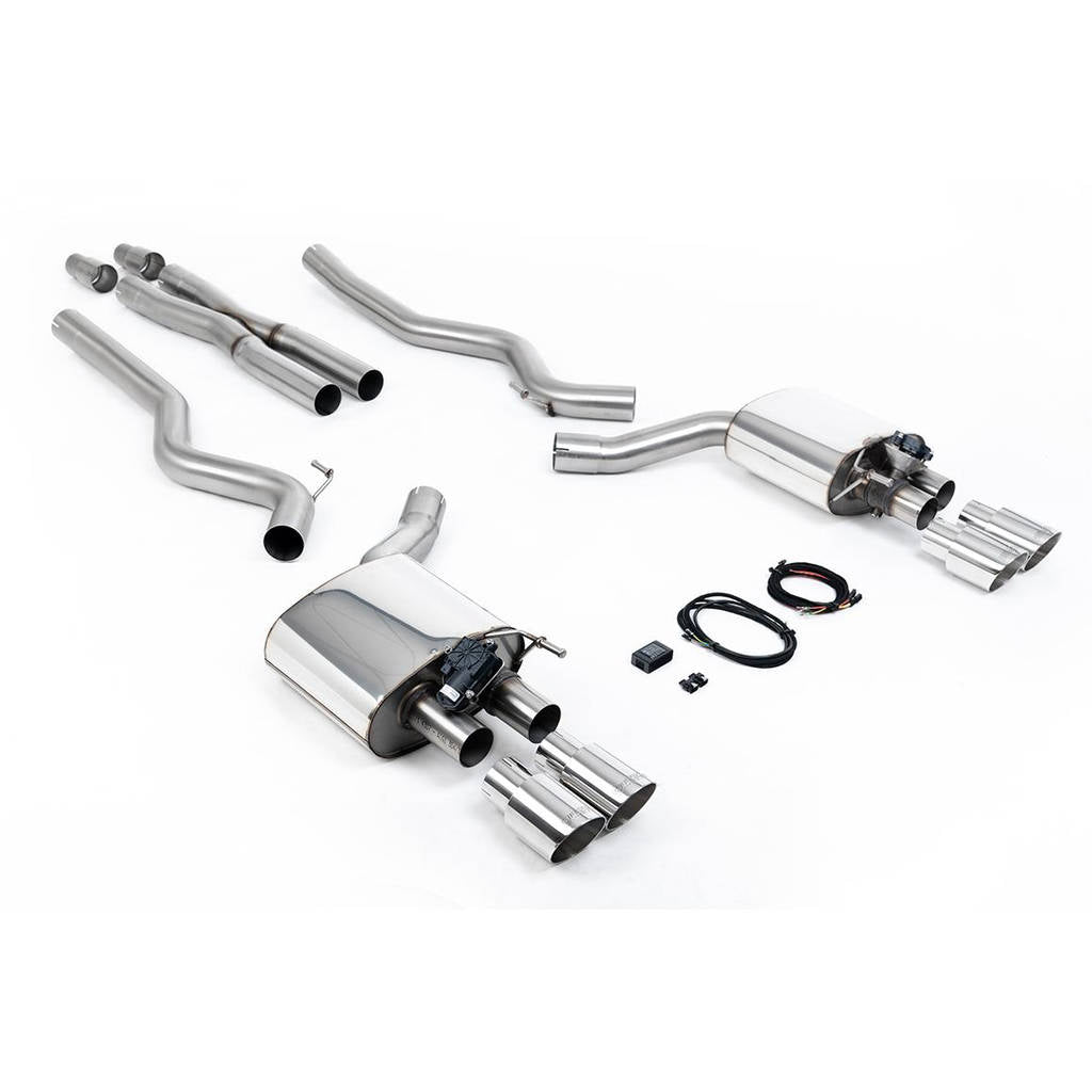 MILLTEK SSXFD227 Cat-back Quad 90mm GT90 FORD Mustang 5.0 V8 GT (Fastback) Photo-0