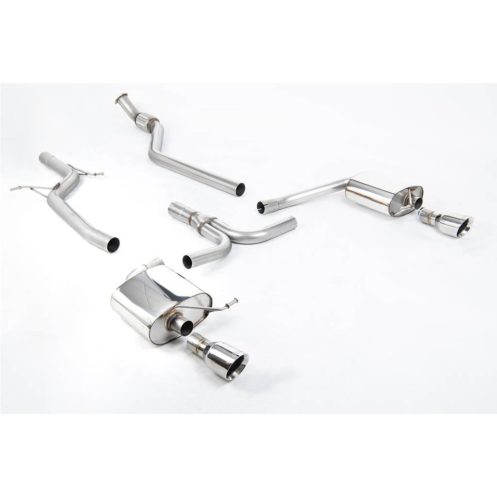 MILLTEK SSXAU626 Cat-back GT100 AUDI A4 2.0 TFSI S line B8 (2WD and quattro manual-only) Saloon&Avant Photo-0