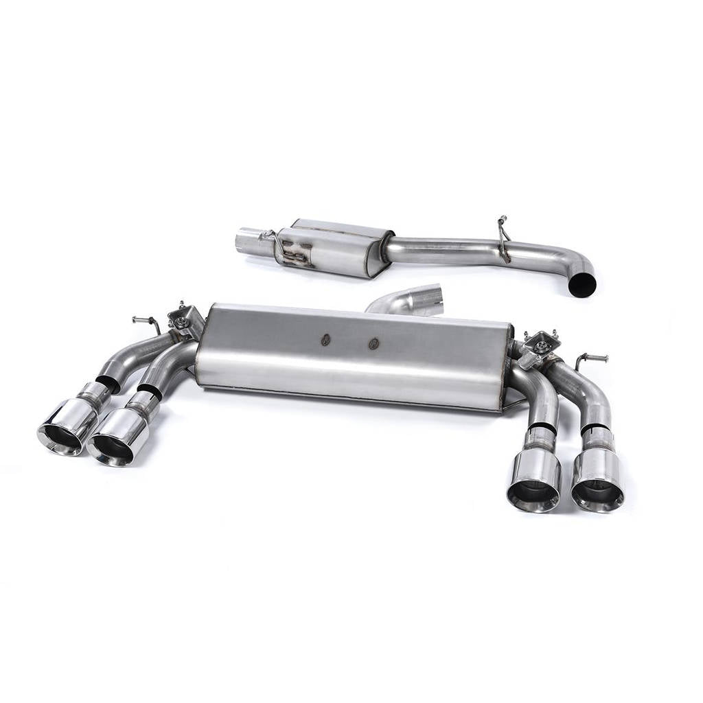MILLTEK SSXAU421 Cat-back Quad 100mm GT100 ECA AUDI S3 2.0 TFSI quattro Sportback 8V Photo-0