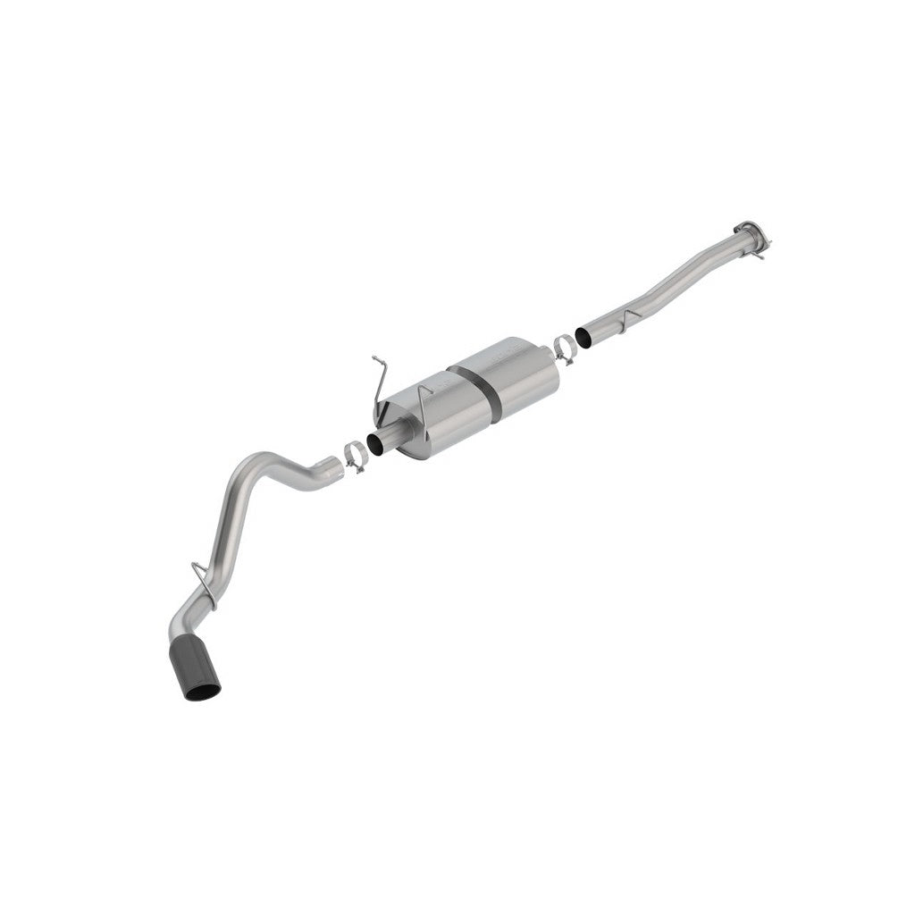 BORLA 140762BC Exhaust system "S-TYPE" for CHEVROLET SILV / SIERRA 2500 '15 -'19 6.0L AT / MT BLACK CHROME Photo-0