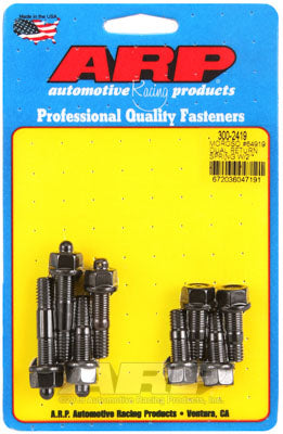 ARP 300-2419 Carburetor Stud Kit 2˝ spacer with Moroso #64919 return spring kit. ARP Stainless. drilled. hex Photo-0